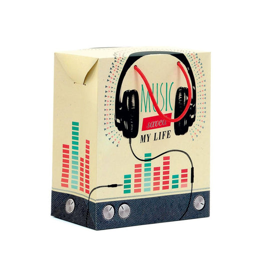 Busta Regalo Disk Jockey Gift Bax Box  Kartos - 6pzz