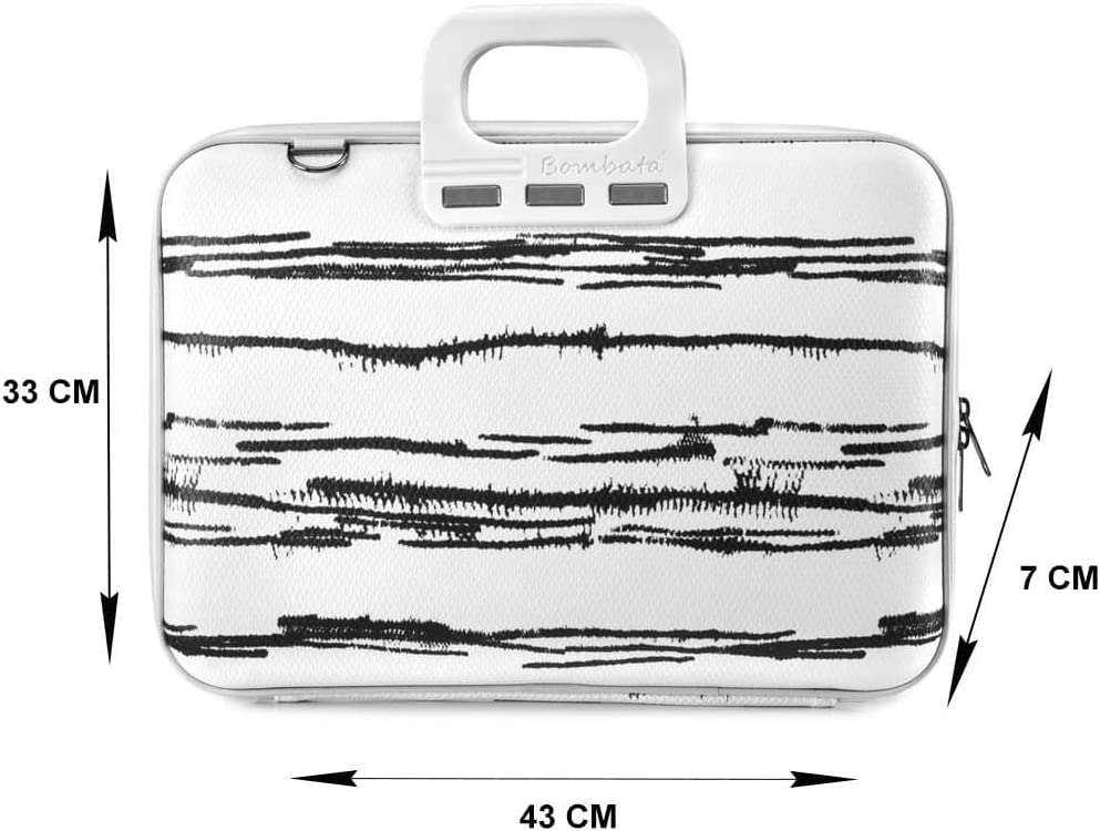 Bombata Black&White - Laptop da 15,6 pollici, colore: Bianco