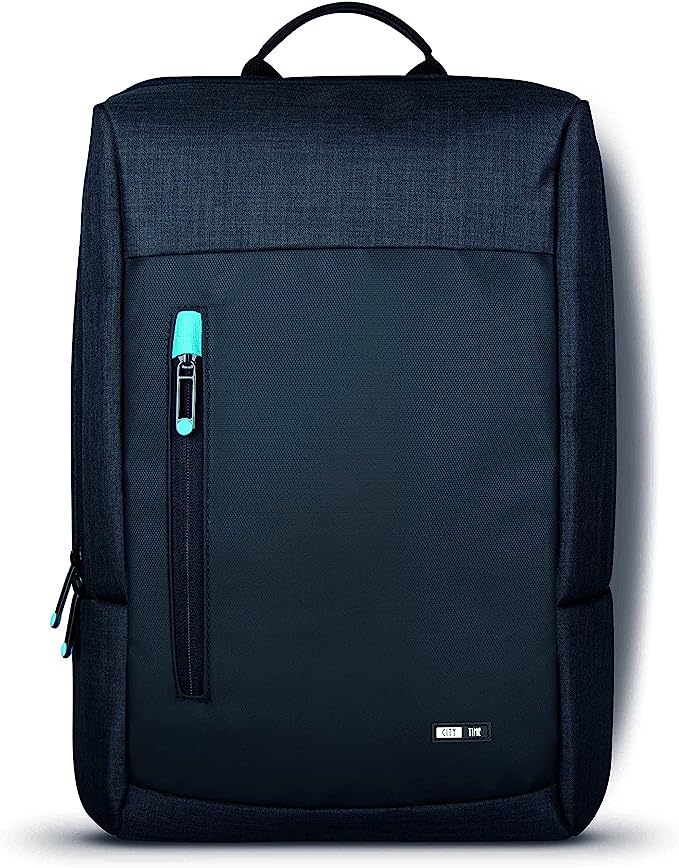 Lebez, Zaino in Tessuto Tecnico Porta pc Uomo, Nero, Unisex