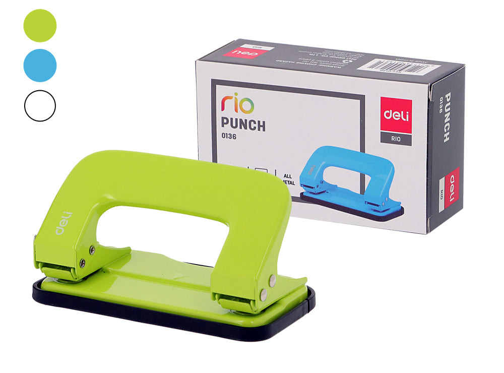 Perforatore in metallo, 2 fori - DELI RIO 0136