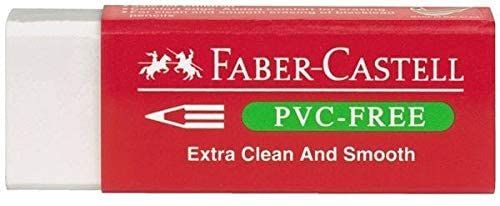 Faber Castell Gomma Senza PVC, Colore Bianco, 188730- 30pz