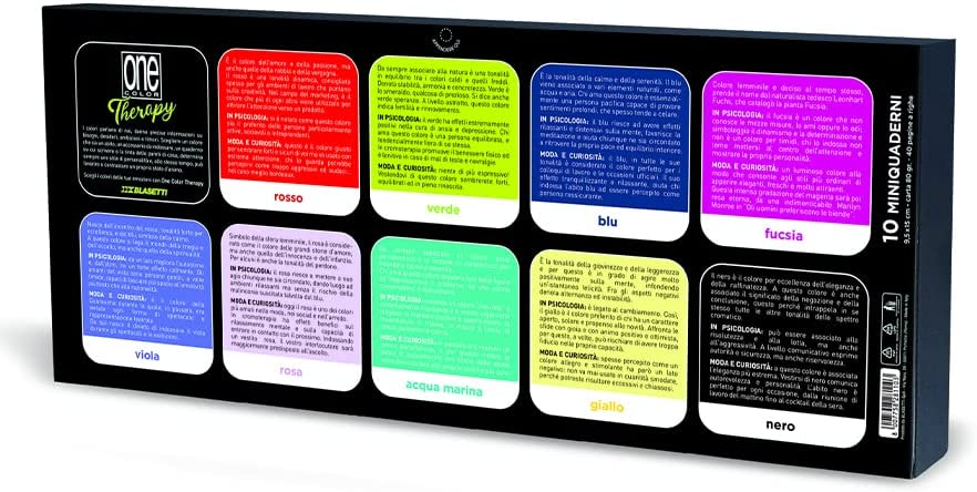 Mini quaderni One Color Therapy per cromoterapia - Blasetti