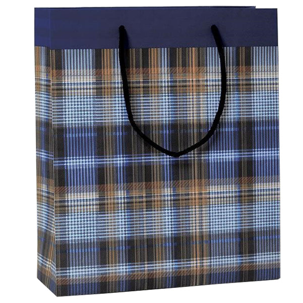 BUSTA REGALO SCOZZESE BLU CF. 6PZ - KARTOS
