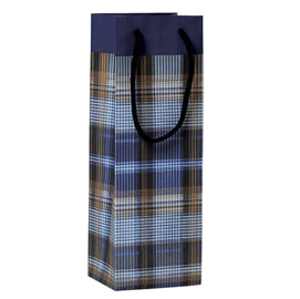 BUSTA REGALO SCOZZESE BLU CF. 6PZ - KARTOS