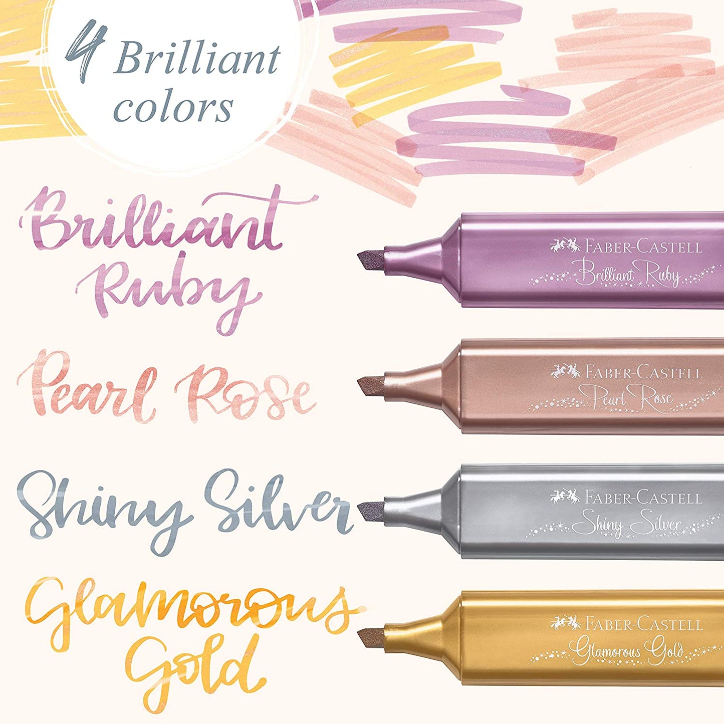 Faber-Castell Evidenziatore, Colore Metallic, 1,6 x 11,8 x 15,2 cm,