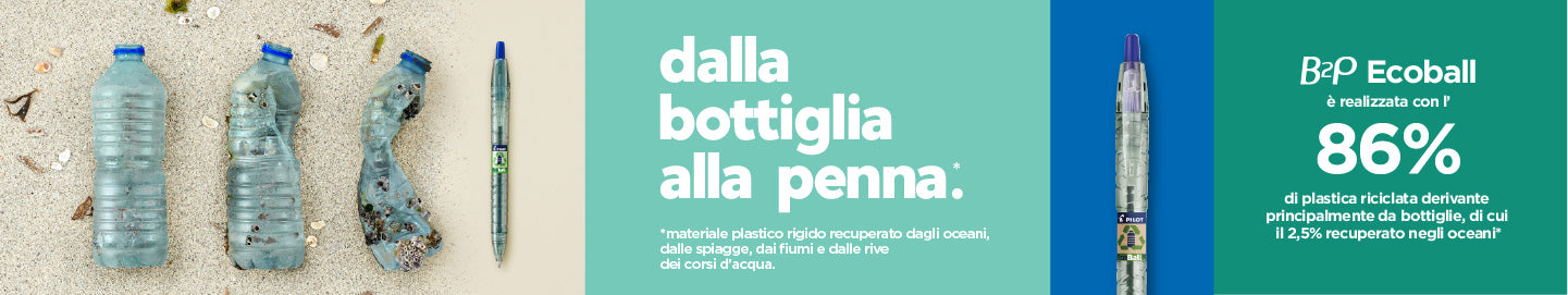 B2P Gel - Roller inchiostro Gel - Nero - Begreen - Punta Media 10PZ