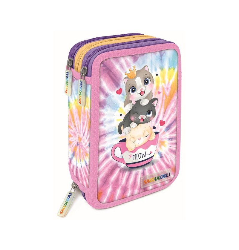 Astuccio 3 zip Girls Collection - Lebez