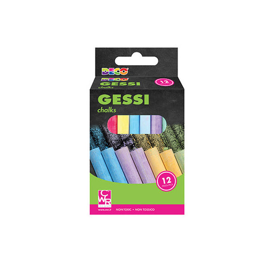 Gessi Tondi per Lavagna - DECO CWR- 100PZ- COLORE ROSSO