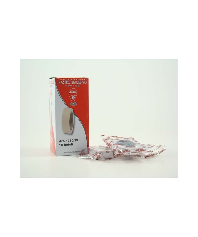NASTRO BIADESIVO 15mmx10mt 10pz.1350/39 CONF. 10 PZ