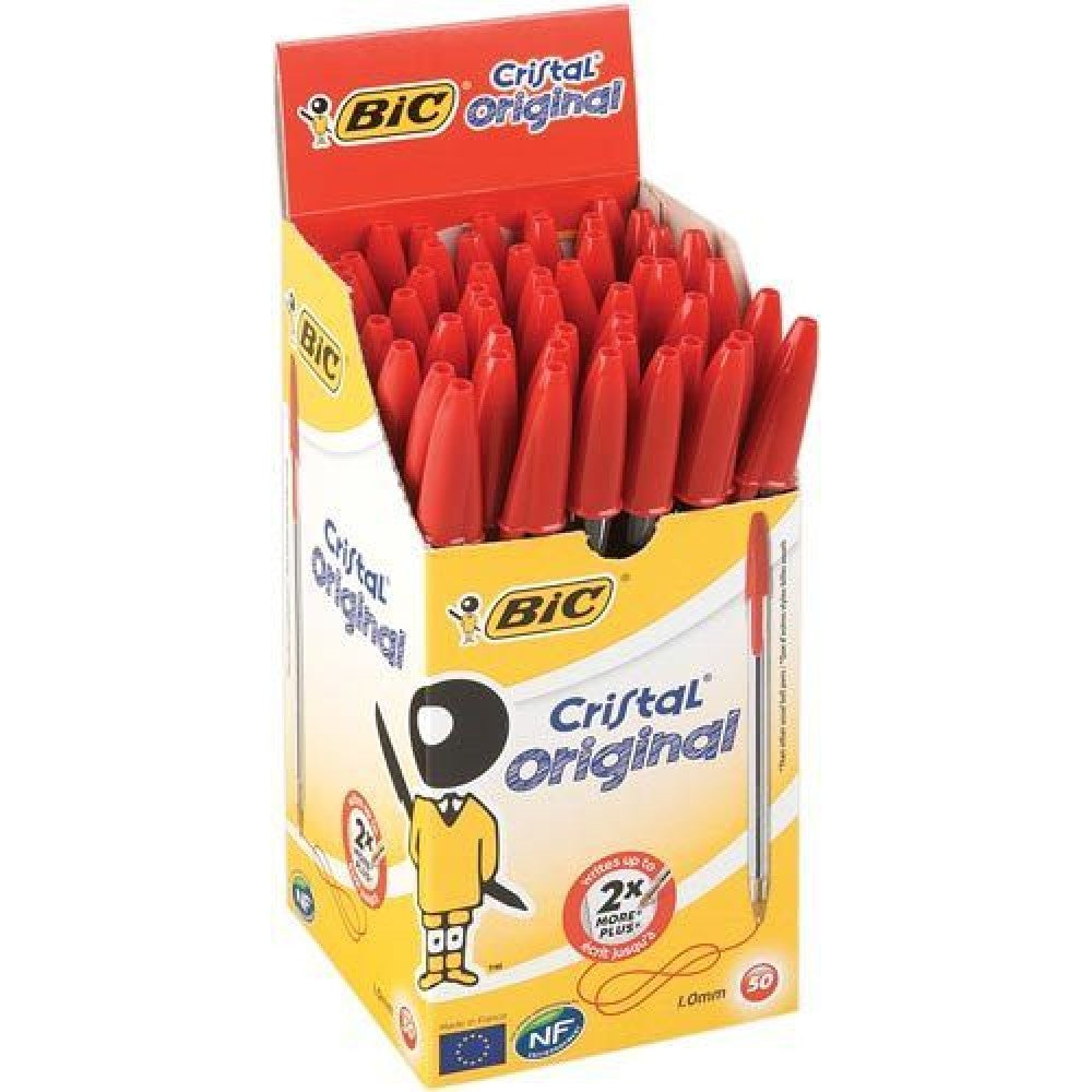 Bic, penna a sfera cristal- box 50 pz