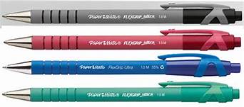 Penna a Sfera a Scatto Flexgrip Ultra , Punta Media (1 mm) Paper Mate, 12PZ