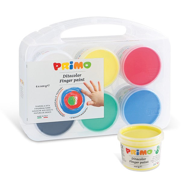 Tempera a dita in vasetto, valigetta multiuso - MOROCOLOR