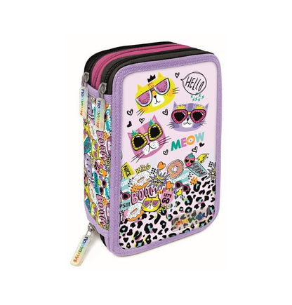 Astuccio 3 zip Girls Collection - Lebez