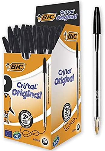 Bic, penna a sfera cristal- box 50 pz